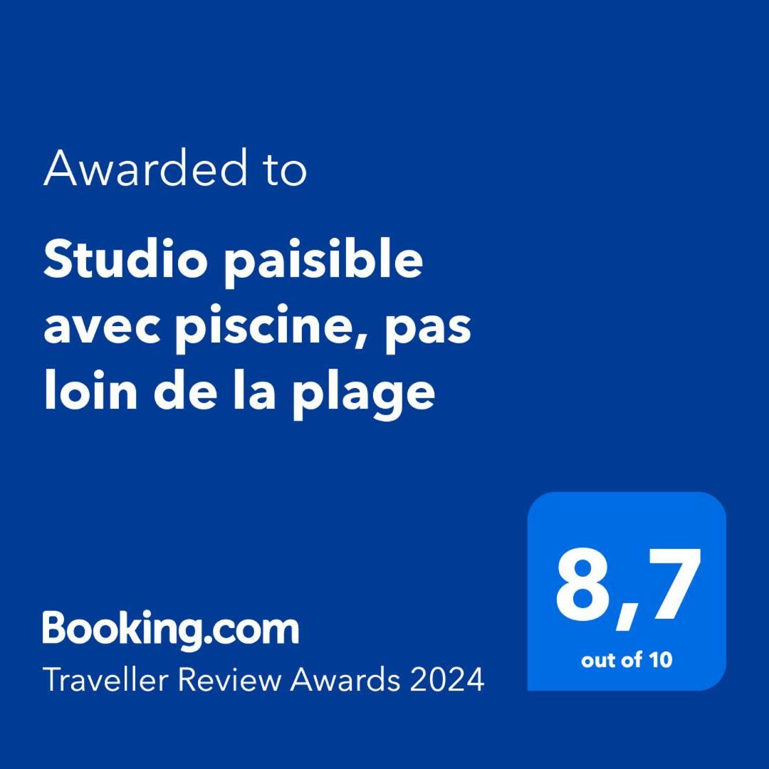 Studio Paisible Avec Piscine, Pas Loin De La Plage La Trinité Eksteriør billede